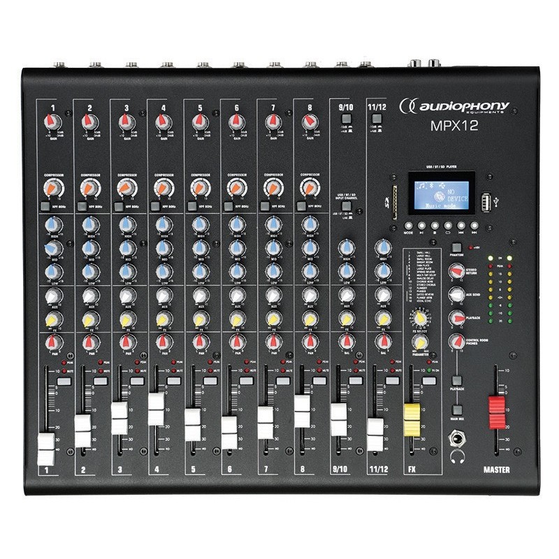 MPX12, audiophony, console de mixage, orchestre, sono, music and lights, reims 