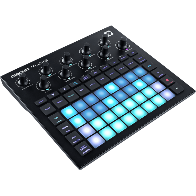 novation circuit tracks music and lights