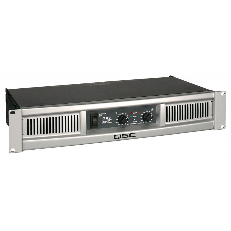 Amplificateur de Puissance QSC GX7 2x1000W sous 4 Ohms 2x725W sous 8 Ohms Parfait pour Discomobiles, Bars