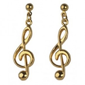 Boucle d'oreille Clef